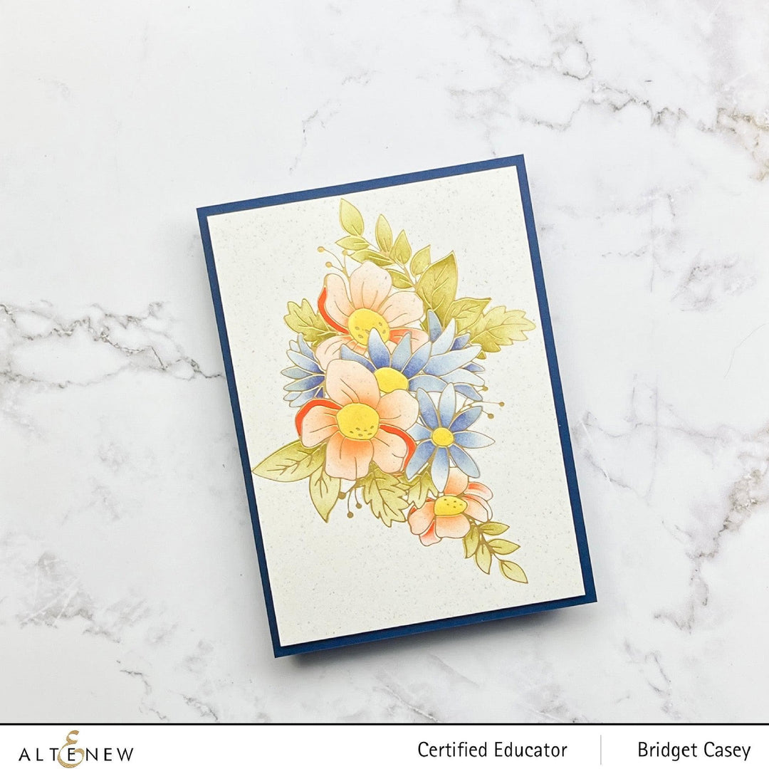 Part A-Glitz Art Craft Co.,LTD Hot Foil Plate Flowery Bouquet Hot Foil Plate