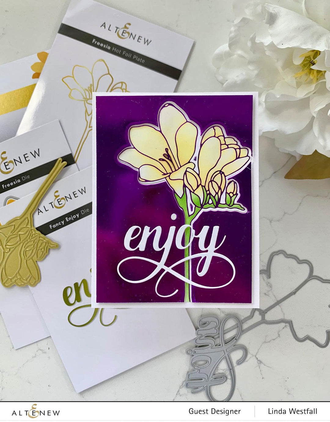 Part A-Glitz Art Craft Co.,LTD Hot Foil Plate Freesia Hot Foil Plate