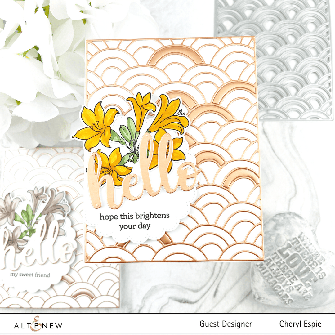 Part A-Glitz Art Craft Co.,LTD Hot Foil Plate Scalloped Circles Hot Foil Plate Set