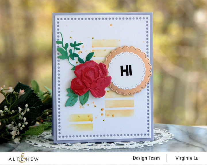 Part A-Glitz Art Craft Co.,LTD Hot Foil Plate Scalloped Circles Hot Foil Plate Set