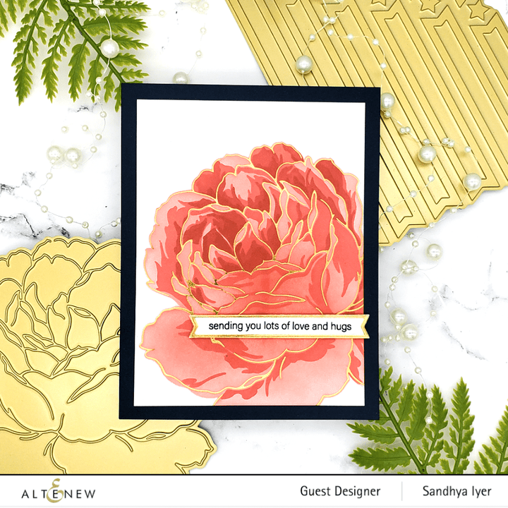 Part A-Glitz Art Craft Co.,LTD Hot Foil Plate Sentiment Banners Hot Foil Plate