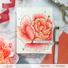 Altenew Hot Foil Plate & Stencil Bundle Gilded Rose Hot Foil Plate & Layering Stencil Bundle
