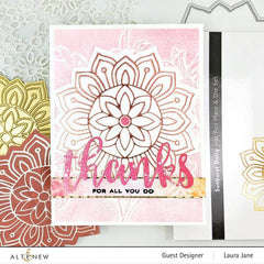 Part A-Glitz Art Craft Co.,LTD Hot Foil Plate Sunburst Doily Hot Foil Plate & Die Set