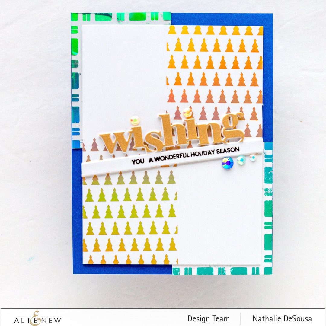 Part A-Glitz Art Craft Co.,LTD Hot Foil Plate Tiny Festive Patterns Hot Foil Plate Set (4 in 1)
