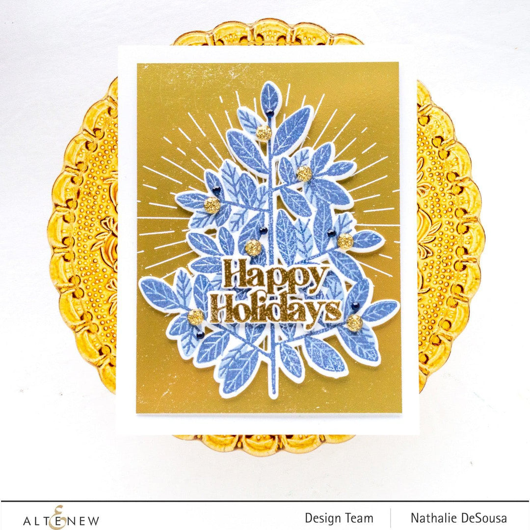 Part A-Glitz Art Craft Co.,LTD Hot Foil Plate Tiny Festive Patterns Hot Foil Plate Set (4 in 1)
