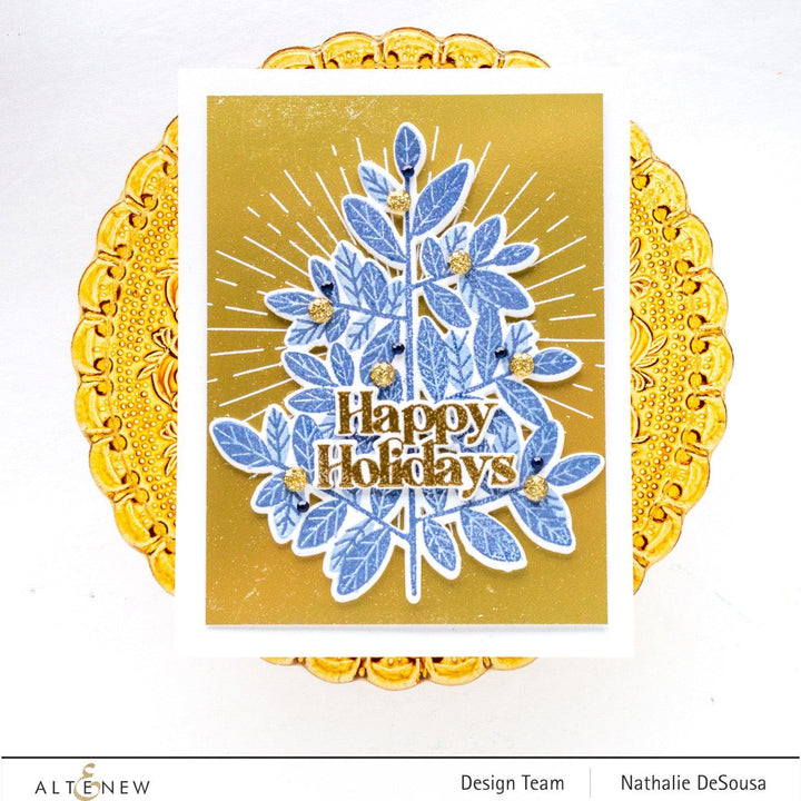 Part A-Glitz Art Craft Co.,LTD Hot Foil Plate Tiny Festive Patterns Hot Foil Plate Set (4 in 1)
