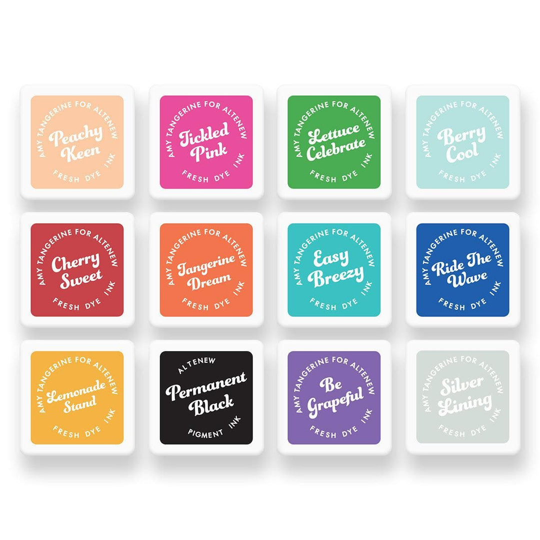 Altenew Ink Bundle Summer Sunrise & Ocean Dreams Fresh Dye Ink 6 Mini Cube Set Bundle