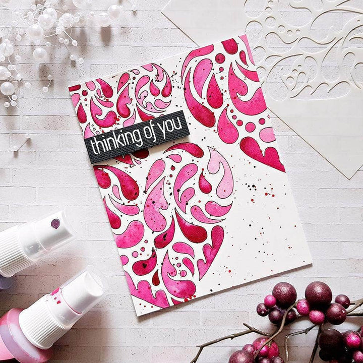 Altenew Ink Spray & Stencil Bundle Flowing Hearts Stencil & Ink Spray Bundle