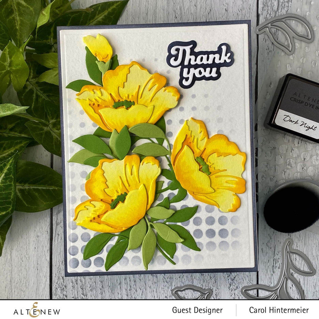 Altenew Ink Spray & Stencil Bundle Halftone Stencil w/ Frayed Leaf and Forest Glades Ink Sprays Bundle