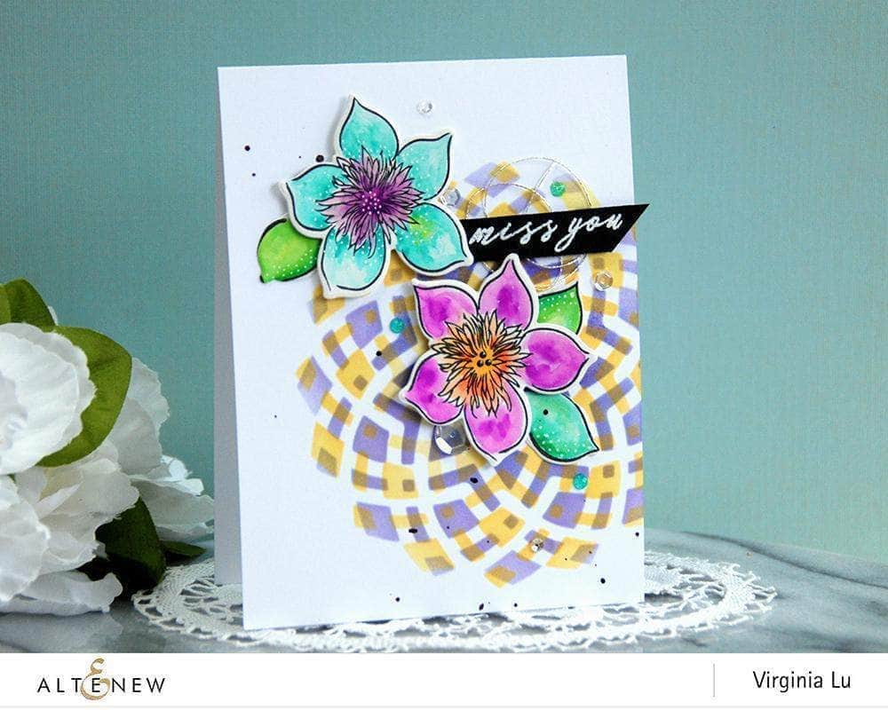 Altenew Ink Spray & Stencil Bundle Sunburst Stencil & Ink Spray Bundle