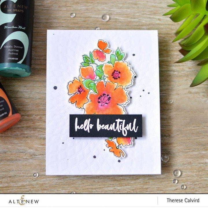 Altenew Ink Spray & Stencil Bundle Sunburst Stencil & Ink Spray Bundle