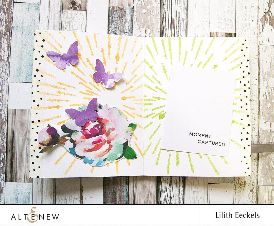 Altenew Ink Spray & Stencil Bundle Warp Speed Stencil & Ink Spray Bundle