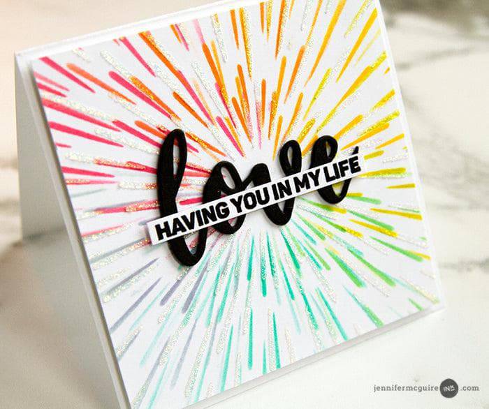 Altenew Ink Spray & Stencil Bundle Warp Speed Stencil & Ink Spray Bundle