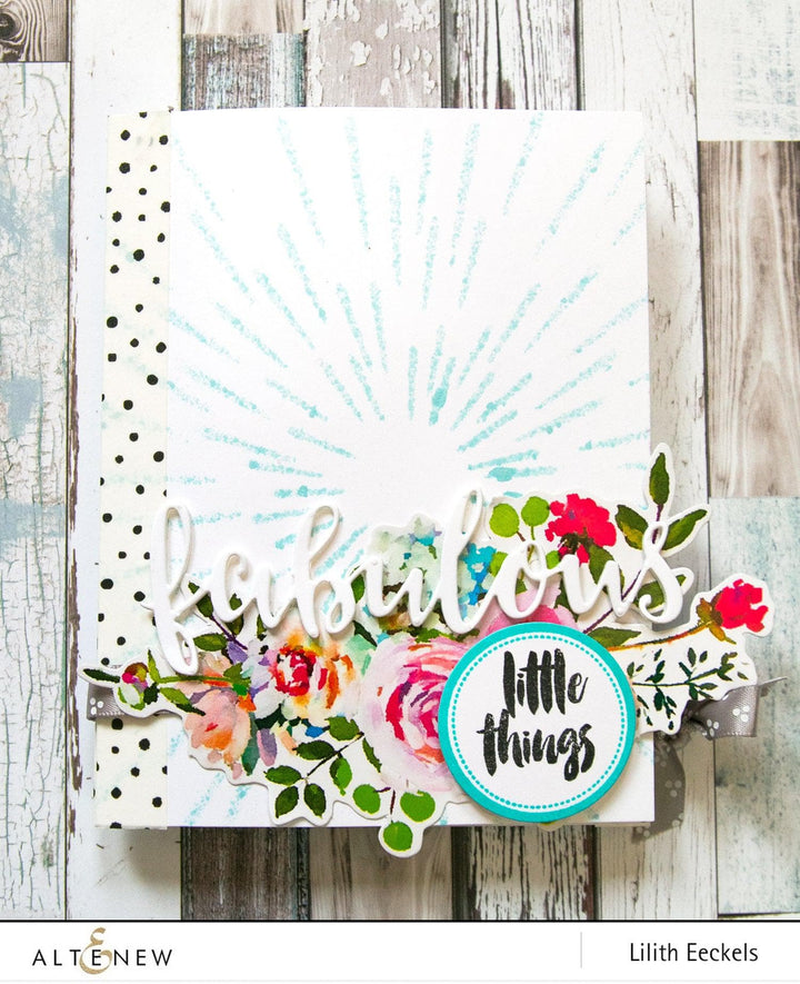 Altenew Ink Spray & Stencil Bundle Warp Speed Stencil & Ink Spray Bundle