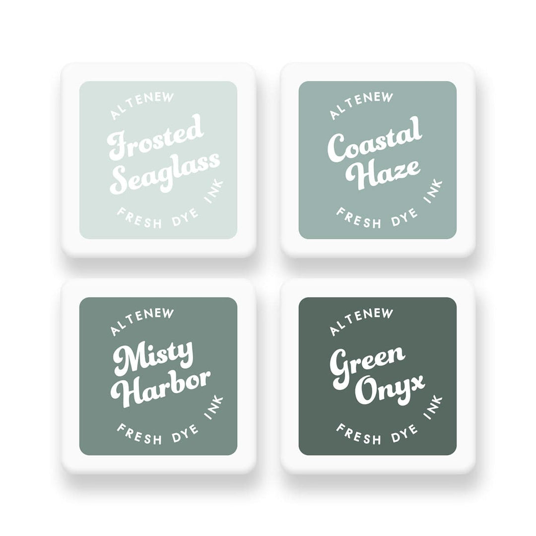 Coastal Mist Fresh Dye Ink Mini Cube Set