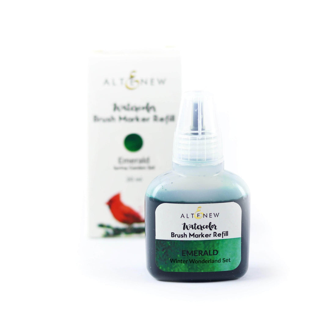 Be Creative Arts Crafts Liquid Watercolor Emerald Liquid Watercolor - Brush Marker Refill (Winter Wonderland Set)