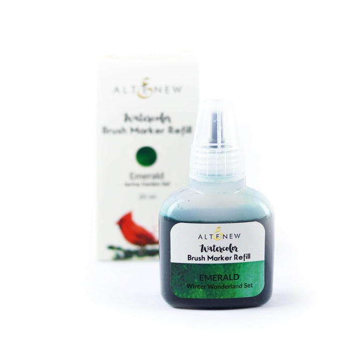 Be Creative Arts Crafts Liquid Watercolor Emerald Liquid Watercolor - Brush Marker Refill (Winter Wonderland Set)