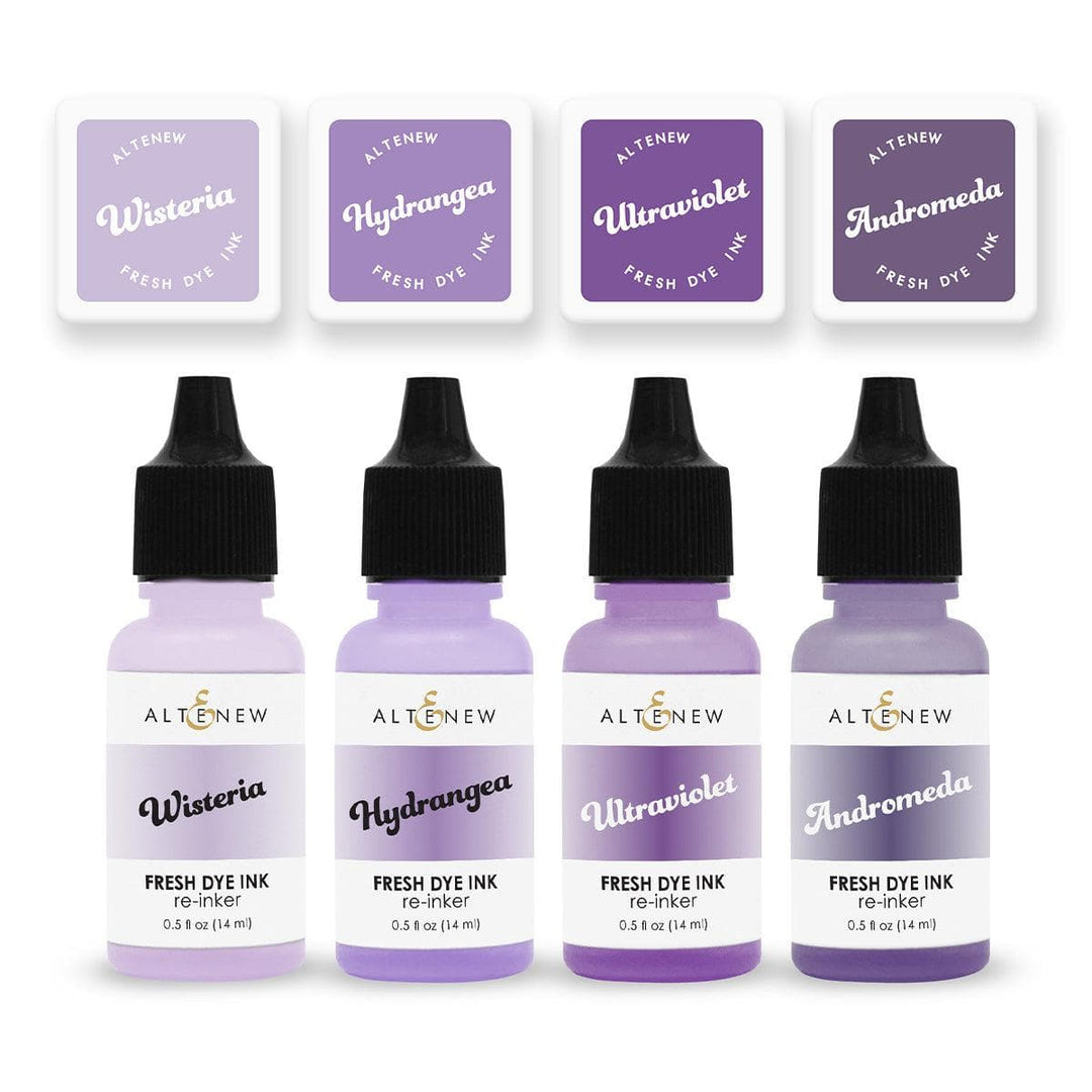 Enchanted Garden Fresh Dye Ink Mini Cube & Re-inker Bundle