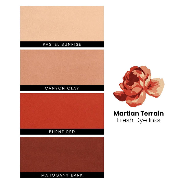 Martian Terrain Fresh Dye Ink Mini Cube & Re-inker Bundle