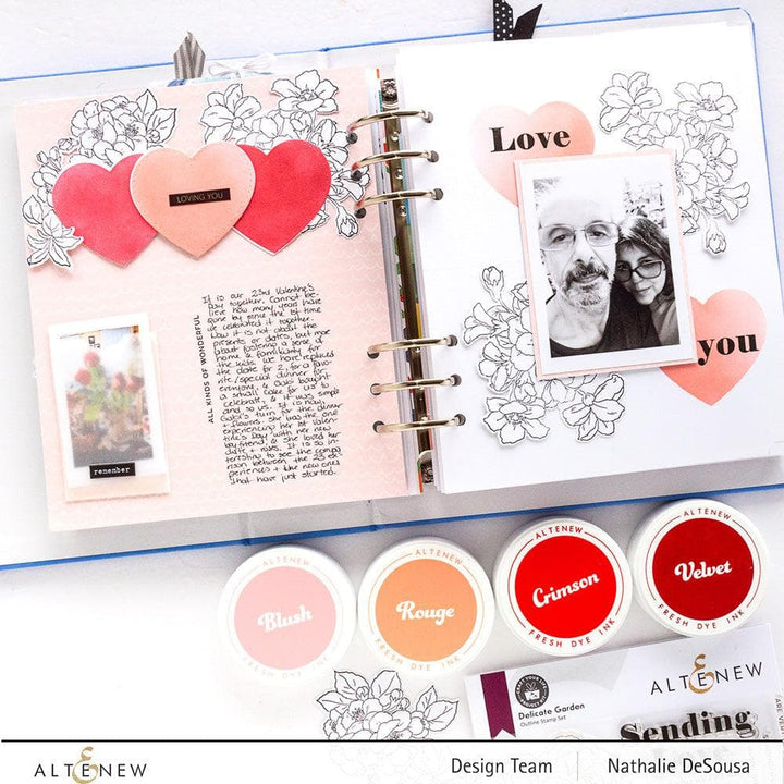 Altenew Mini Cubes & Reinker Bundle Red Sunset Fresh Dye Ink Mini Cube & Re-inker Bundle