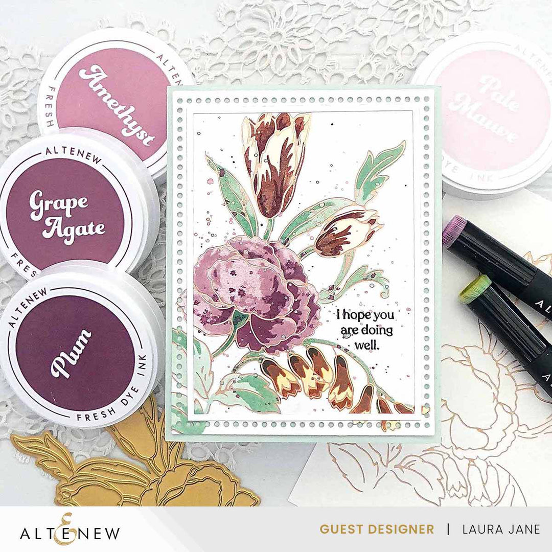 Sugarplums Fresh Dye Ink Mini Cube & Re-inker Bundle