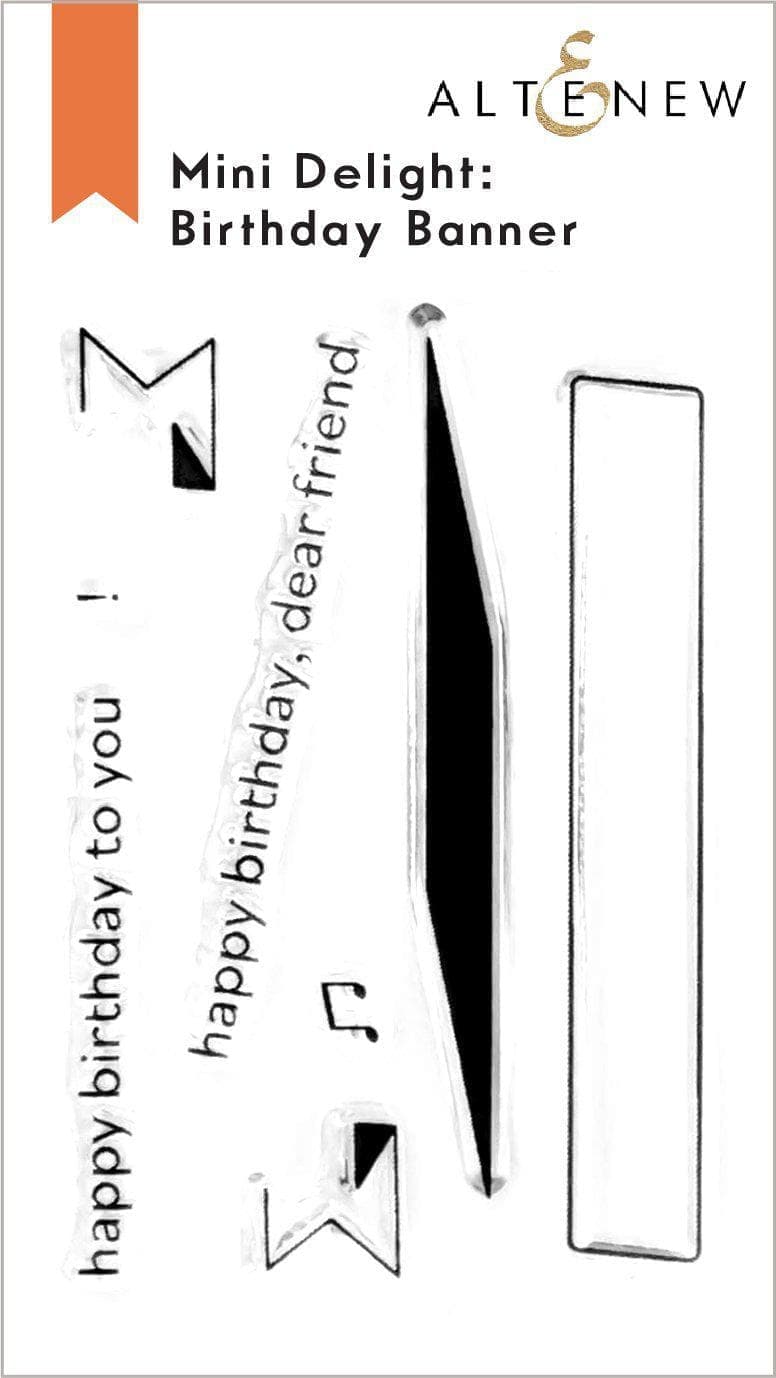 Altenew Mini Delight Mini Delight: Birthday Banner Stamp & Die Set