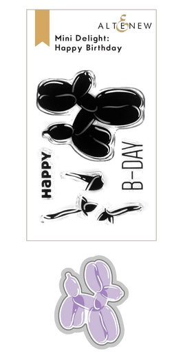 Altenew Mini Delight Mini Delight: Happy Birthday Stamp & Die Set