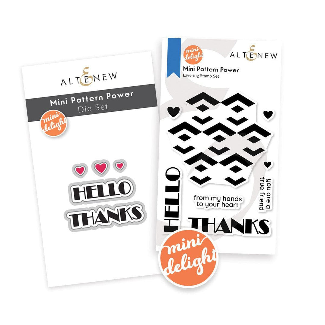 Altenew Mini Delight Mini Delight: Mini Pattern Power Stamp & Die Set