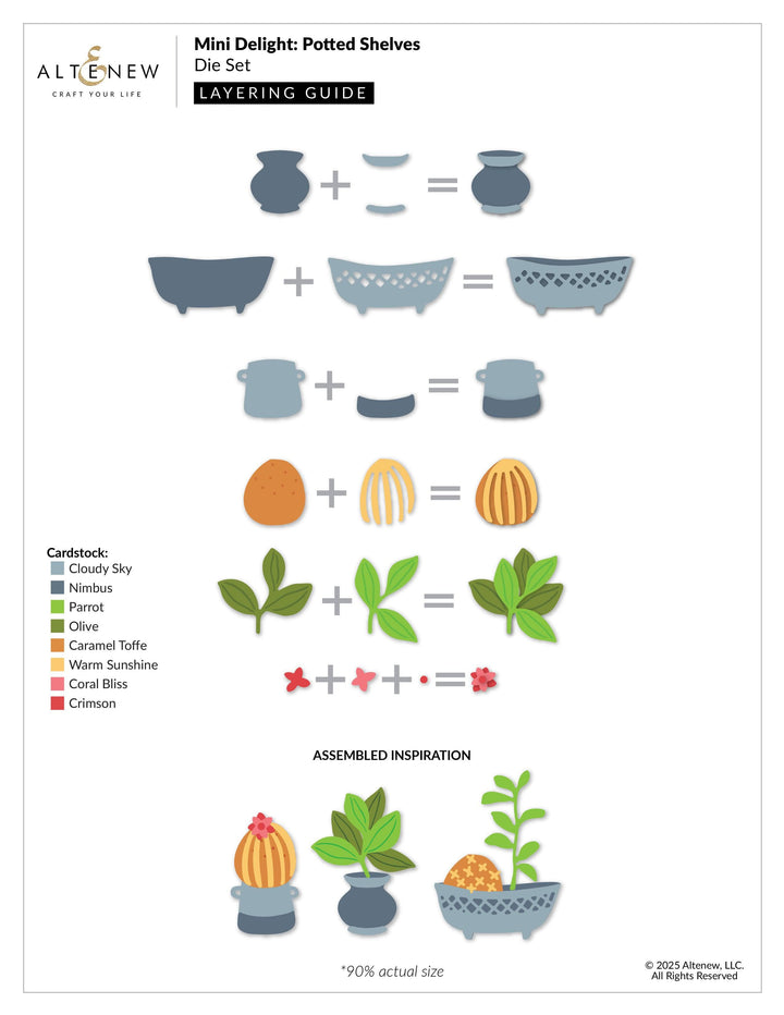 Mini Delight: Potted Shelves Stamp & Die Set