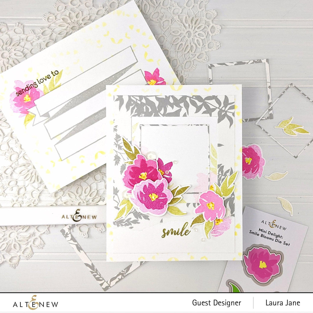 Altenew Mini Delight Mini Delight: Smile Blooms Stamp & Die Set