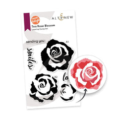 Altenew Mini Delight Mini Delight: Tea Rose Blossom Stamp & Die Set