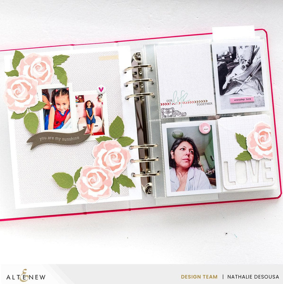 Altenew Mini Delight Mini Delight: Tea Rose Blossom Stamp & Die Set