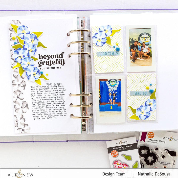 Altenew Mini Delight Mini Delight: Watercolor Cluster Stamp & Die Set