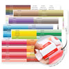 Misil Craft Decals Mini Ink Cube Label Set - All Crisp Dye Ink Colors (6 Sheets)