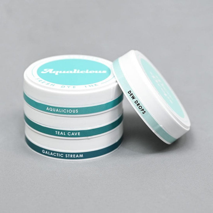 Round Ink Pads Label Set - 20 Fresh Dye Ink Bundle