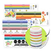 Round Ink Pads Label Set - Colorful Charisma Fresh Dye Ink Bundle