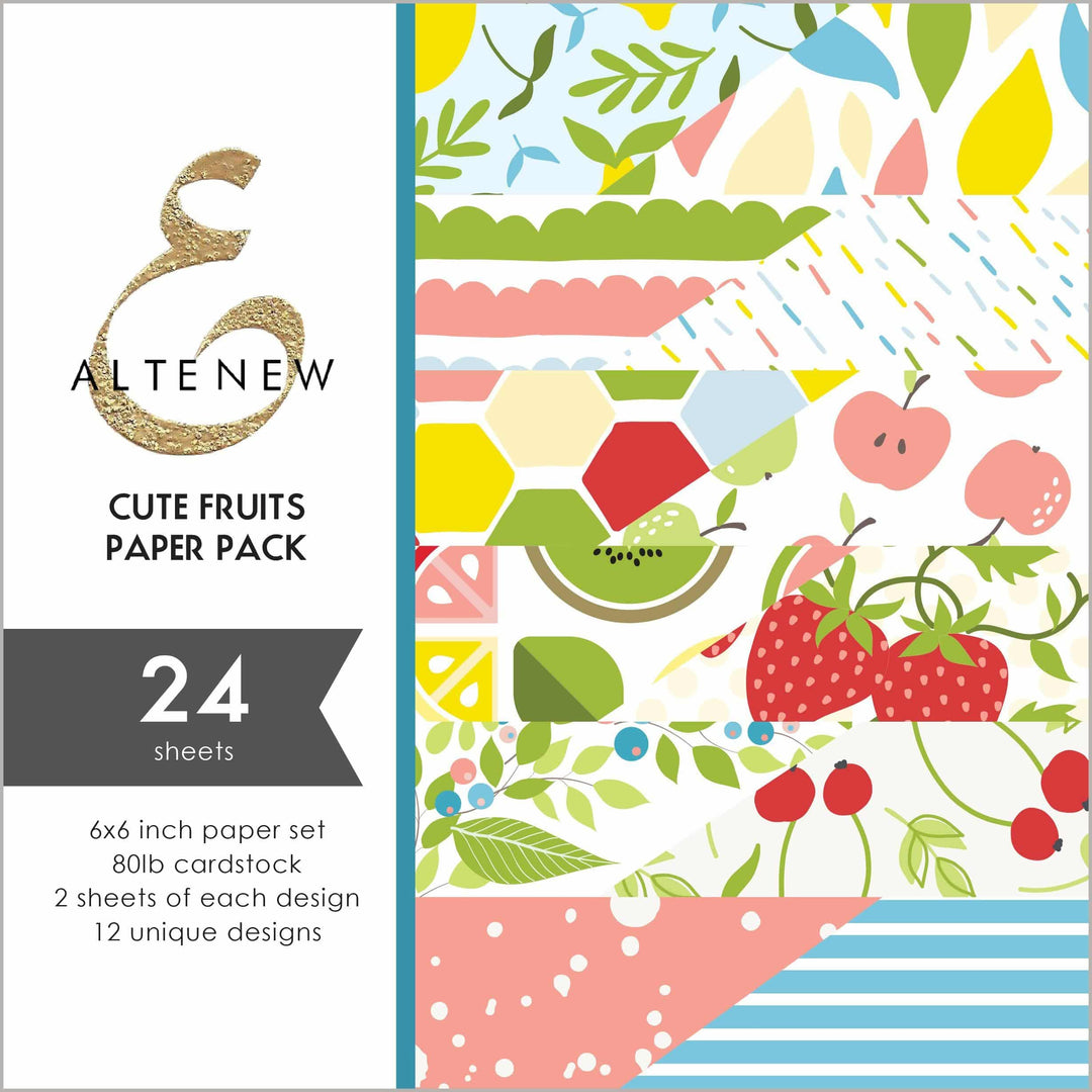 Photocentric Pattern Paper Cute Fruits 6x6 Paper Pack