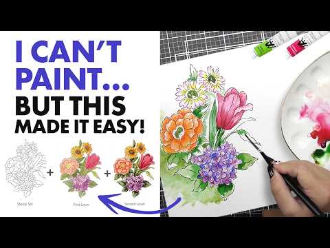 Stamp & Paint: One Happy Bouquet Stamp Set
