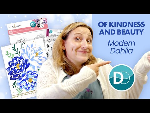 Dynamic Duo: Modern Dahlia Add-On Die Set