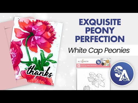 Stencil Art: White Cap Peonies & Add-on Die Bundle