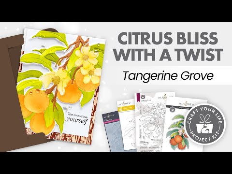 Craft Your Life Project Kit: Tangerine Grove & Artists' Watercolor 24 Pan Set Bundle