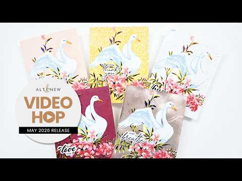 Stencil Art: Swan Serenade Layering Stencil Set (6 in 1)