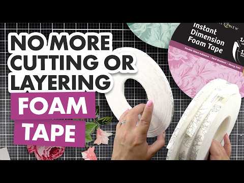 Instant Dimension Foam Tape - 1/16'' x 1/4'' x 15m