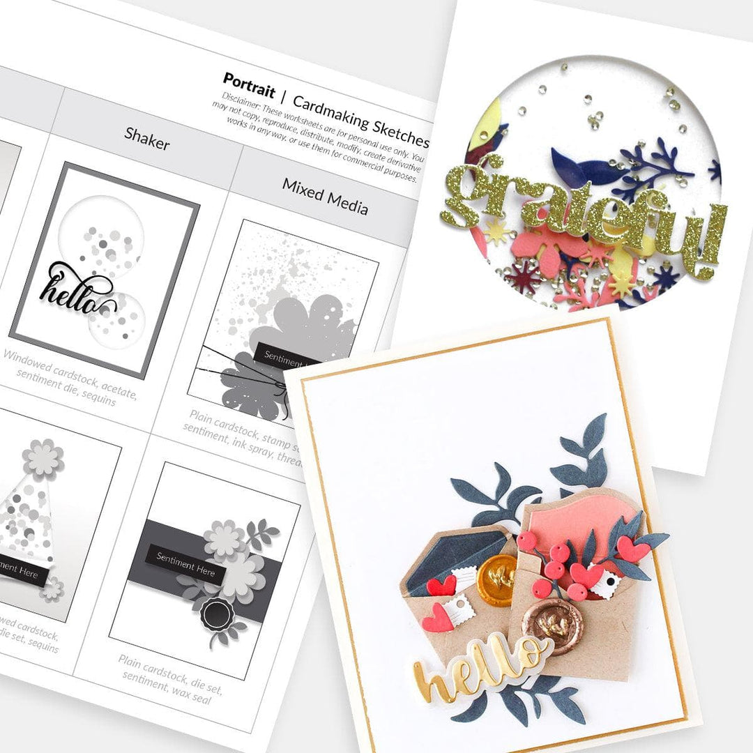 Free Card Sketches: Printable & Ready to Use Layouts