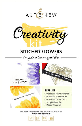 55Printing.com Printed Media Stitched Flowers Creativity Cardmaking Kit Inspiration Guide