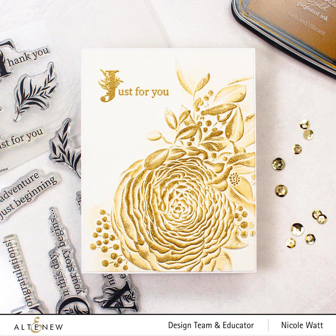Tsukineko Re-inker Enchanted Gold Pigment Ink Re-inker