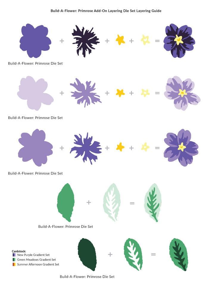 Altenew Stamp & Die Bundle Build-A-Flower: Primrose & Add-On Layering Die Bundle