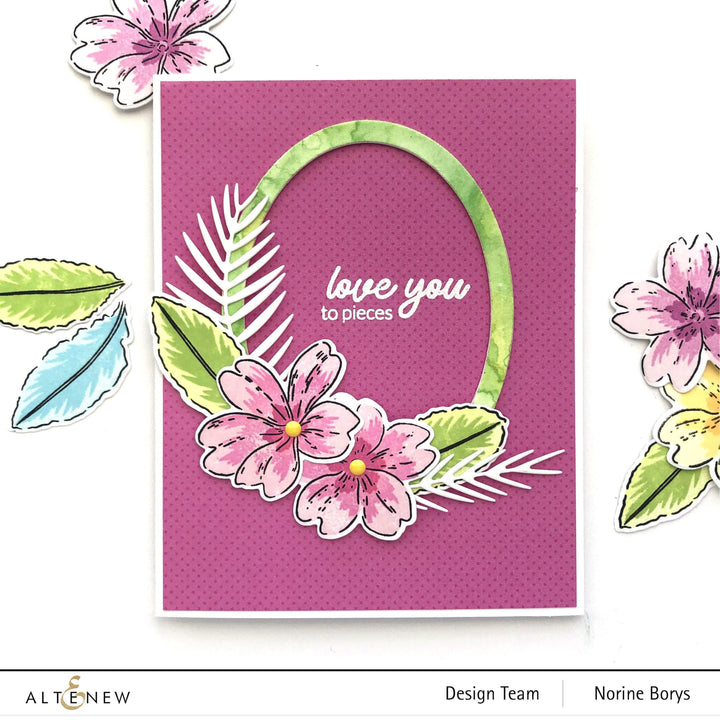 Altenew Stamp & Die Bundle Build-A-Flower: Primrose & Add-On Layering Die Bundle