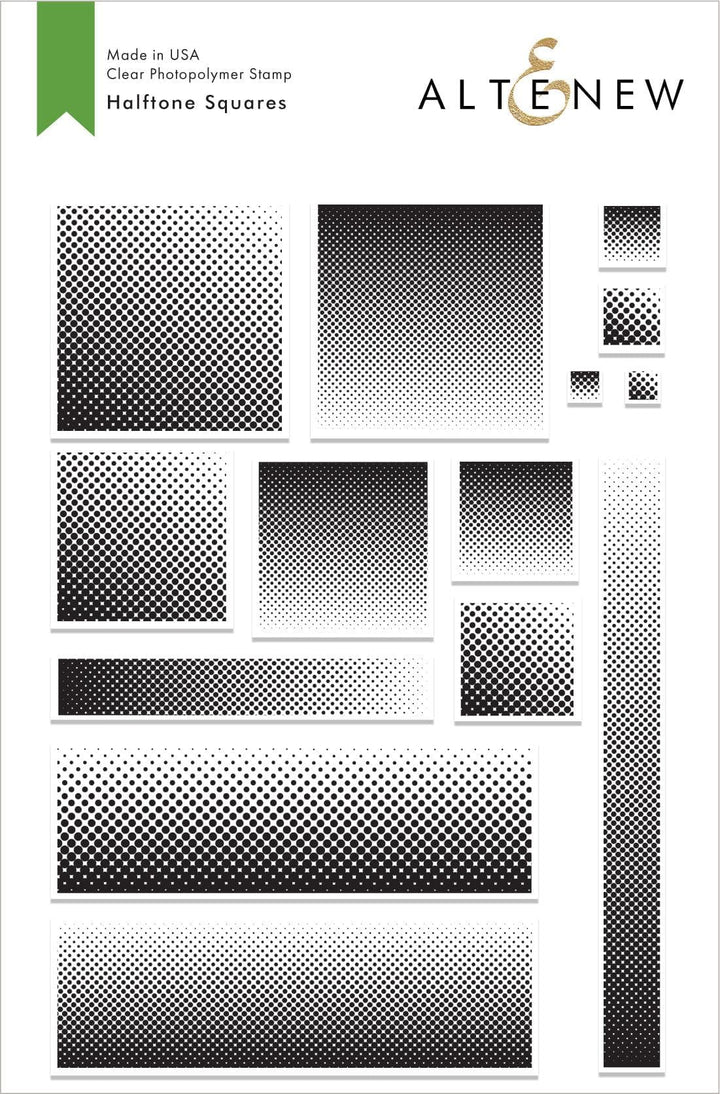 Altenew Stamp & Die Bundle Halftone Squares Stamp & Die Bundle