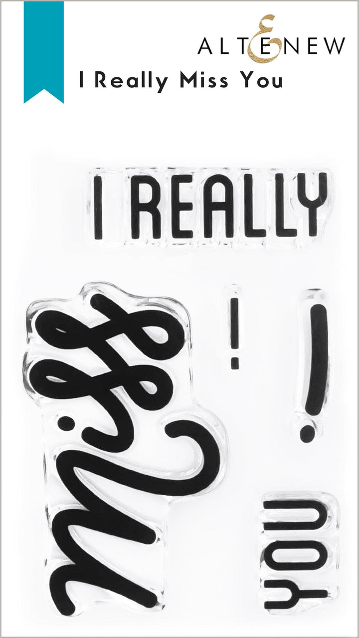 Altenew Stamp & Die Bundle I Really Miss You Stamp & Die Bundle